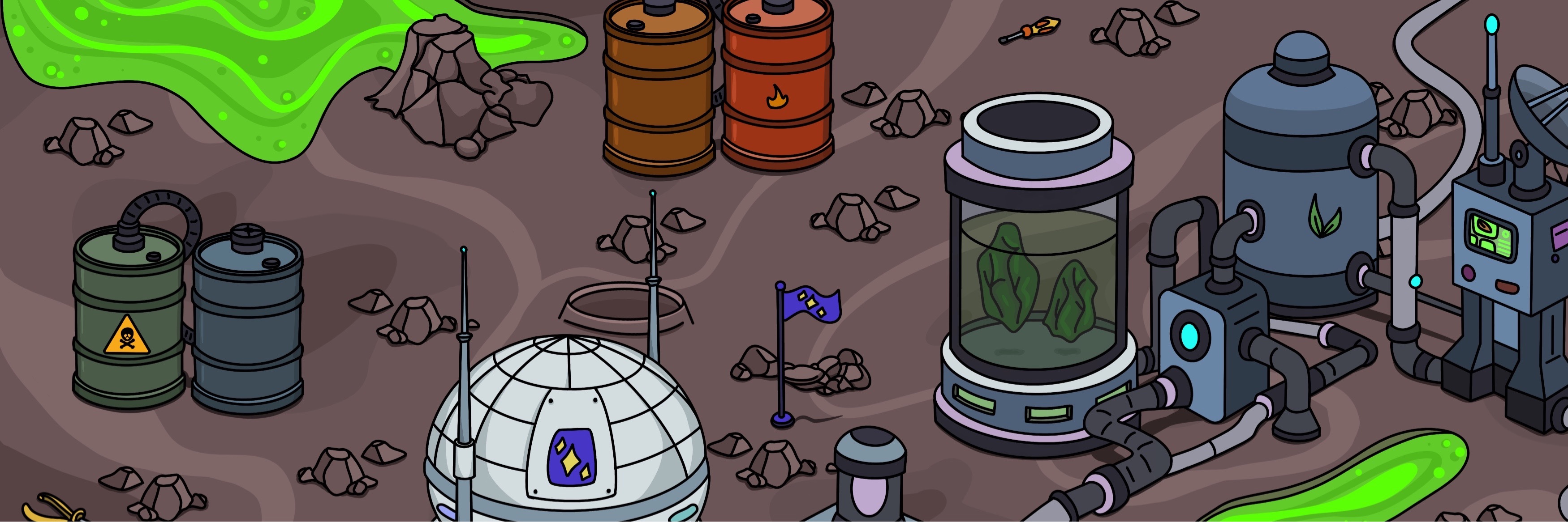 Space station game map
