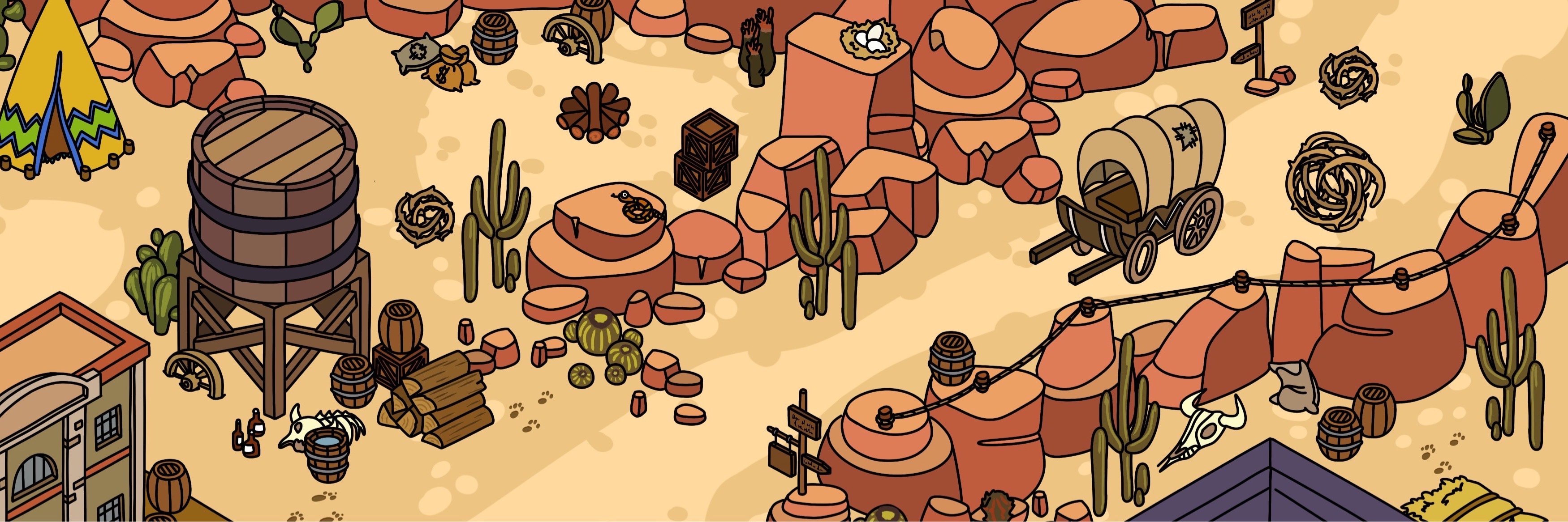 Wild West game map